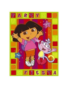 Invitaciones de Cumpleaños Dora la Exploradora con Sobres y Agradecimientos - 8 Unidades