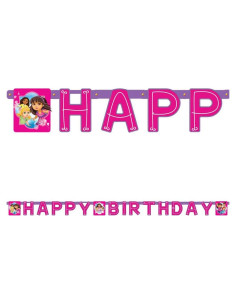 Banner de Cumpleaños Dora y Amigos 2.31 m - American Greetings