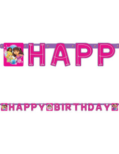 Banner de Cumpleaños Dora y Amigos 2.31 m - American Greetings 2