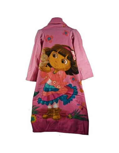 Manta con Mangas Dora La Exploradora - Talla Juvenil Rosa