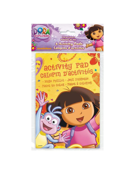 Paquete de 4 Libros de Actividades Dora la Exploradora