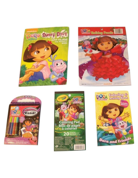 Conjunto de Regalo de Actividades Dora la Exploradora - 5 Artículos