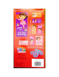 Tarjetas de San Valentín Dora la Exploradora 16 Ct con Borradores 2