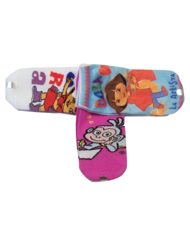 Conjunto de 3 calcetines Dora la Exploradora Talla 6-8