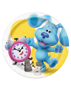Platos de Postre Redondos Blue's Clues - 17.78 cm - Pack 8