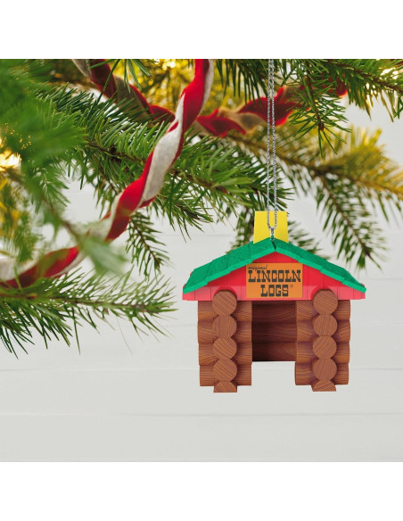 Adorno Navideño Hallmark Lincoln Logs 1595QXI1392 5.84cm