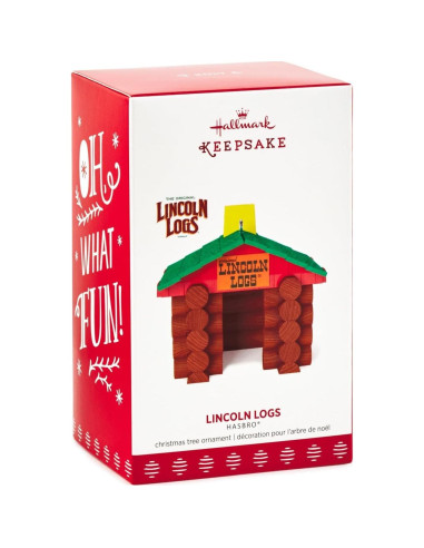 Adorno Navideño Hallmark Lincoln Logs 1595QXI1392 5.84cm