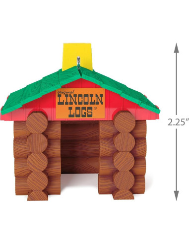 Adorno Navideño Hallmark Lincoln Logs 1595QXI1392 5.84cm