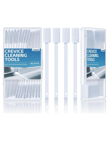 40 Cepillos Desechables Lumkew para Limpieza de Esquinas