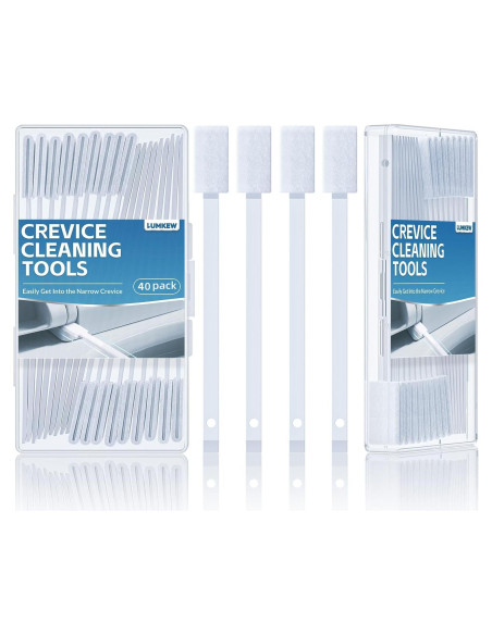 40 Cepillos Desechables Lumkew para Limpieza de Esquinas