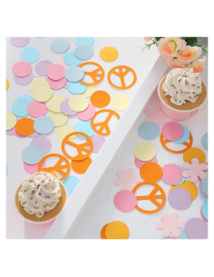 Confeti de Flores Groovy MADENG para Decoración de Fiesta