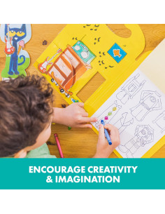 Conjunto de muñeca de papel para colorear Pete el Gato - Educational Insights, 144 piezas 2