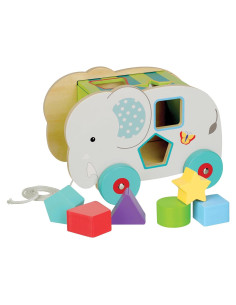Clasificador de Formas Elefante de la Selva - Juguete Educativo de Madera