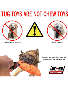 Juguete de Tirar para Perros REDLINE K-9 de Piel de Oveja 2