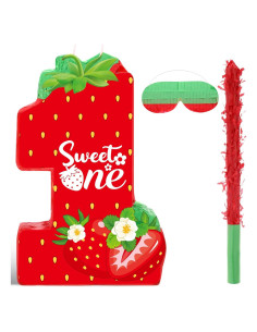 Piñata de Fresa Aoriher 41x26x7.5cm para Cumpleaños