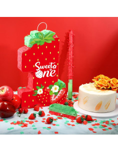 Piñata de Fresa Aoriher 41x26x7.5cm para Cumpleaños 2