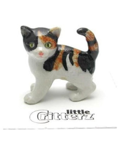 Figura de Porcelana Miniatura Gato Calico Holly - Little Critterz