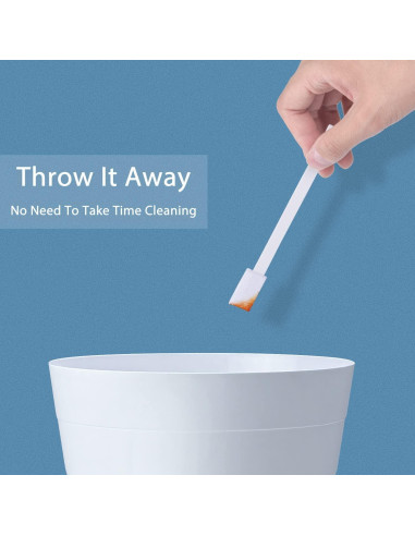 40 Cepillos Desechables Lumkew para Limpieza de Esquinas