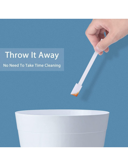 40 Cepillos Desechables Lumkew para Limpieza de Esquinas