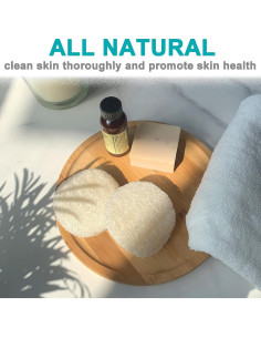 Esponjas Faciales Exfoliantes de Loofah Mr.Cui'shop - 18 Pcs 2