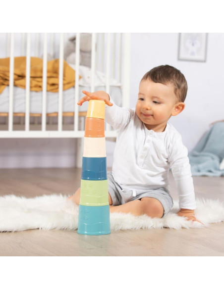 Tazas Apilables Little Smoby Green - 6 Piezas 40 cm