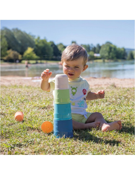 Tazas Apilables Little Smoby Green - 6 Piezas 40 cm