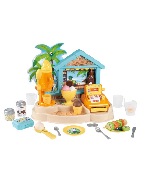 Bar de Playa Smoby con Caja Registradora y Helados - 38 Accesorios