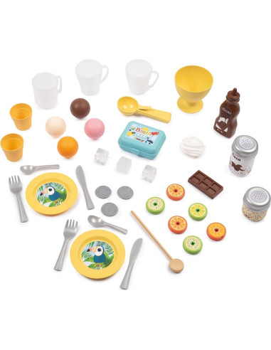 Bar de Playa Smoby con Caja Registradora y Helados - 38 Accesorios