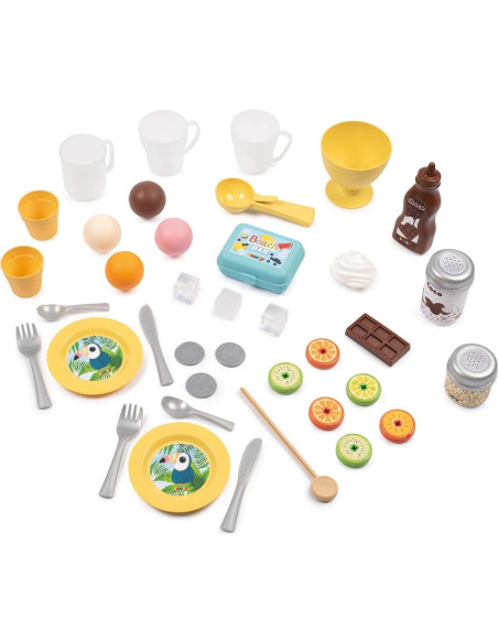 Bar de Playa Smoby con Caja Registradora y Helados - 38 Accesorios