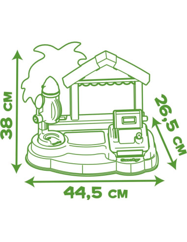Bar de Playa Smoby con Caja Registradora y Helados - 38 Accesorios
