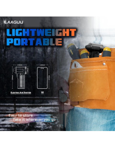 Soplador de Aire Comprimido Eléctrico Laaguu F11 130000RPM 2