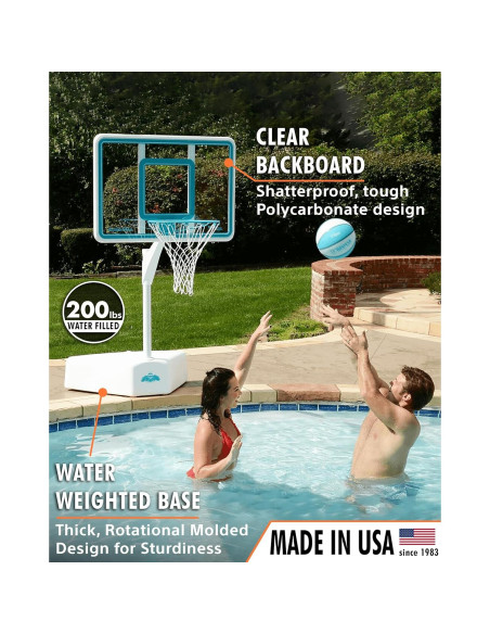 Aro de Baloncesto para Piscina Dunn-Rite Splash & Shoot 18"