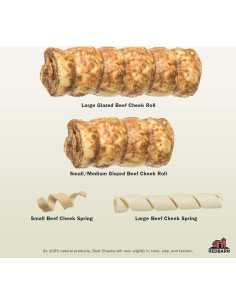 Rollos de Mejilla de Res Redbarn 25 Unidades Glaseados Pollo Zanahoria 2