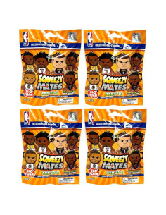 SqueezyMates NBA 2023 Serie 4 - Paquete de 4 Figuras de Espuma