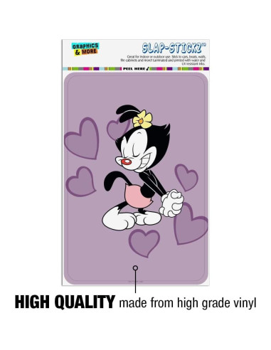 Adhesivo Animaniacs Corazones de Puntos 15.24x10.16 cm