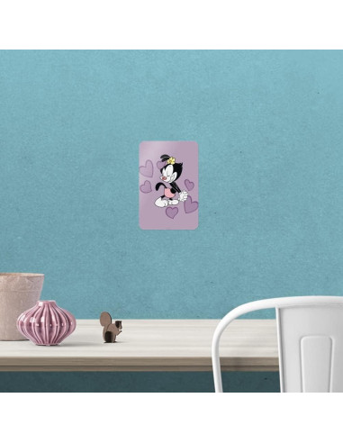 Adhesivo Animaniacs Corazones de Puntos 15.24x10.16 cm