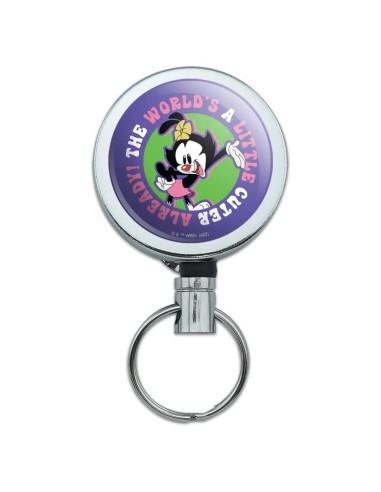 Soporte Retráctil de Metal Animaniacs con Clip para Cinturón