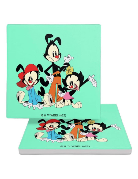 Conjunto de 2 Posavasos Cerámicos Animaniacs 9.9 cm
