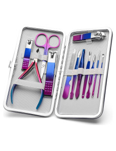 Juego de Manicura CGBE 12 Piezas con Estuche Portátil