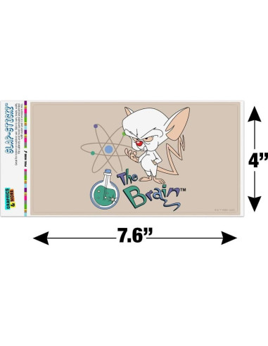 Adhesivo Pinky y El Cerebro - Graphics and More 19.3x10.2cm