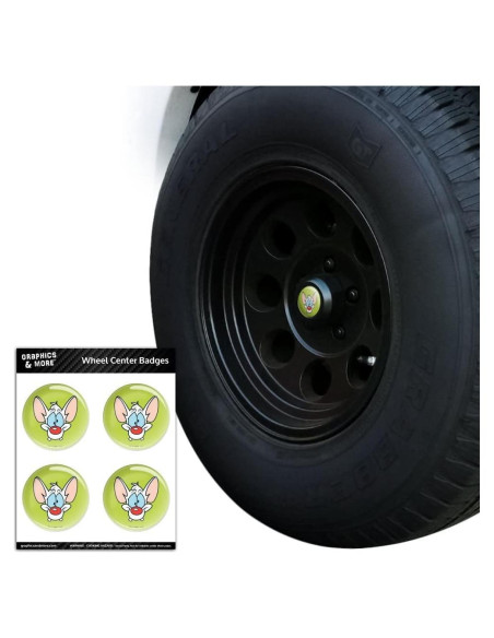 Calcomanías de Tapa de Rueda Pinky y el Cerebro - Graphics & More