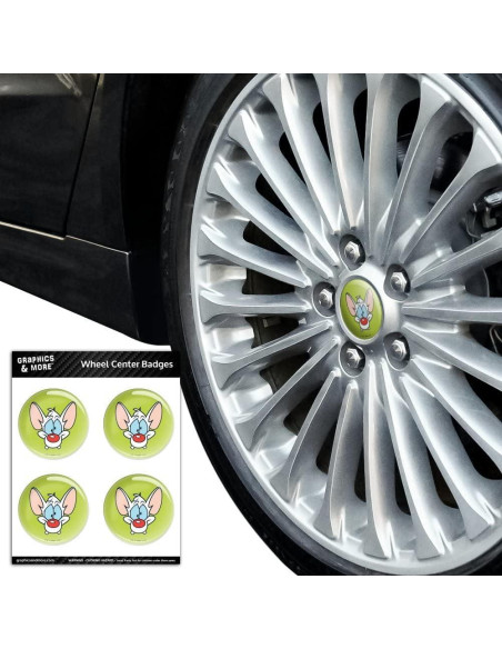 Calcomanías de Tapa de Rueda Pinky y el Cerebro - Graphics & More