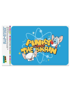 Adhesivo Decorativo Pinky y el Cerebro 15.24x10.16cm