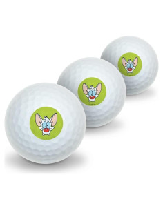 Pelotas de Golf Pinky y el Cerebro - 3 Unidades Graphics & More