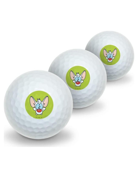 Pelotas de Golf Pinky y el Cerebro - 3 Unidades Graphics & More
