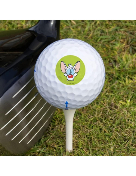 Pelotas de Golf Pinky y el Cerebro - 3 Unidades Graphics & More