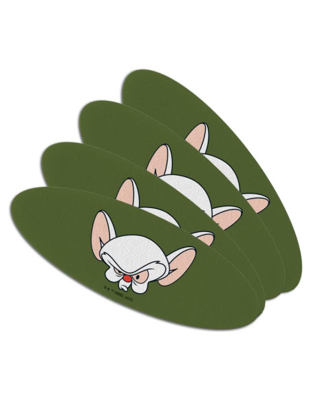 Juego de Limado de Uñas Ovaladas Pinky y El Cerebro - 4 Piezas