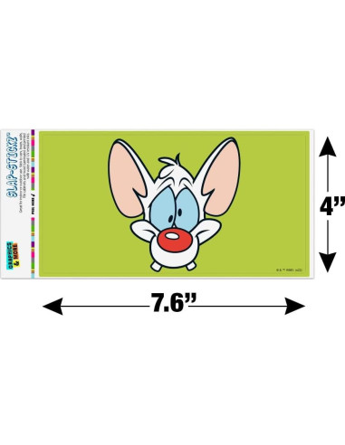Calcomanía Pinky y el Cerebro Graphics and More 19.3x10.2cm