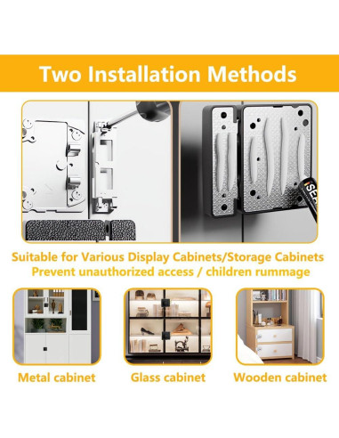 Cerradura de Closet Plowatxi Sin Llave 3 Dígitos Negra 1 Paquete