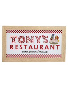 Arte en Pared Disney La Dama y el Vagabundo Silver Buffalo 25.4x45.7cm